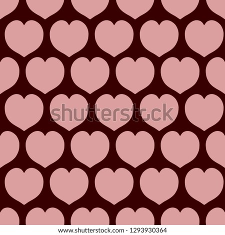 Seamless pattern with pink hearts to the day of lovers. It can be used for poster, card, brochure, invitation, cover book, catalog. Design wallpaper,wrapping paper, print,textile,fabric,scrapbooking.
