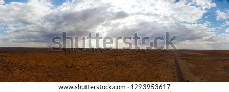 A cloudburst in the late afternoon in the arid Kgalgadi