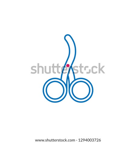 Medical, forceps colored icon. Element of medicine illustration. Signs and symbols icon can be used for web, logo, mobile app, UI, UX