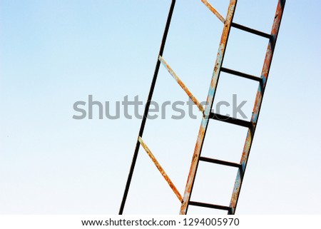 ladder against the sky
