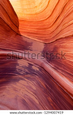 The Wave, Vermilion North Coyote Buttes, Paria Canyon-Vermilion Cliffs Wilderness, Vermilion National Monument, Arizona, USA