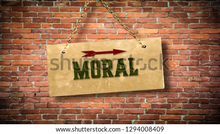 Wall Sign to Moral