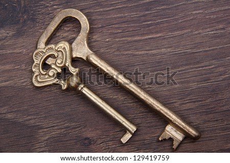 Vintage metal keys
