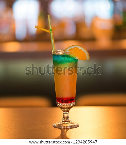 Cocktail at bar