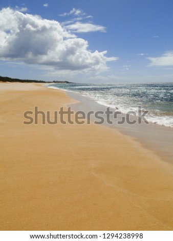 A peaceful and serene beach