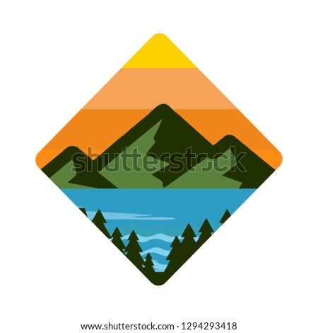 Lake Clip Art Logo