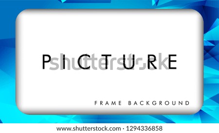 White blank banners with triangle background .ready use frame for your picture .Vector illustration EPS 10