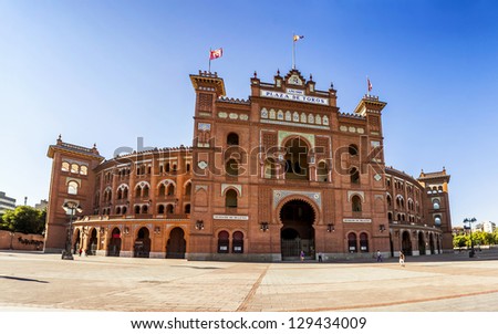 Bullring of Las Ventas in Madrid, Spain Royalty-Free Stock Photo #129434009