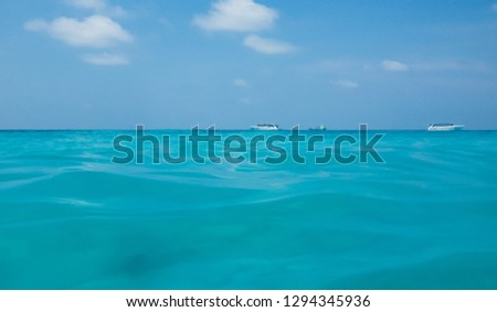 Beautiful blue sea at Tachai Island, Phang Nga Province, Thailand