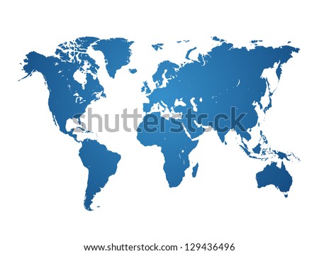 World Map isolated - vector illustration