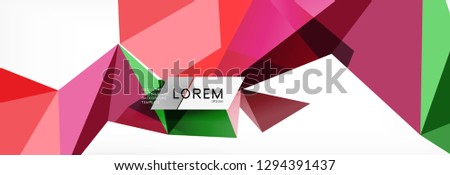 Science background. Abstract triangle pattern. Vector abstract geometric template design