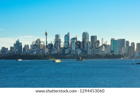 The Oceanside and cityscape view of Sydney, is the state capital of New South Wales and the most populous city in Australia and Oceania. Located on Australia's east coast.