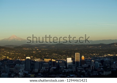 Portland Oregon City View 