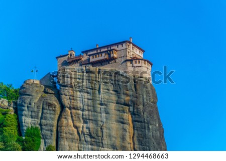 Monastery of Roussanou at Meteora, Greece
