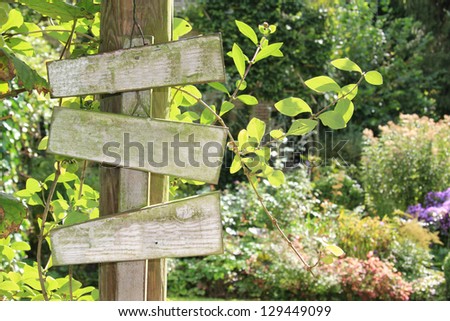 Summer garden wooden sign, add your own text.