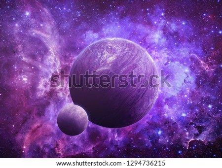 Distant World - Elements of this Image Furnished by NASA