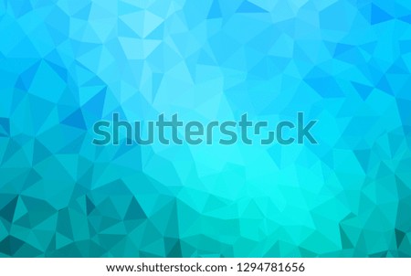 Light BLUE vector polygonal background. Modern abstract illustration with triangles. Pattern for a brand book's backdrop.