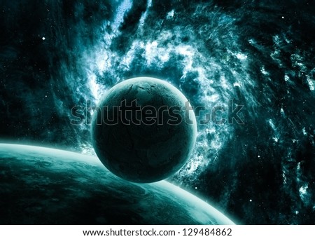 Awesome space background with the explosion of star. Elements of this image furnished by NASA