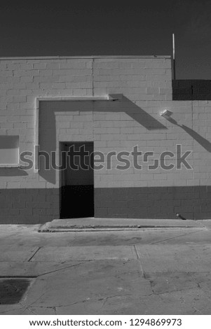 Wall with shadows in California