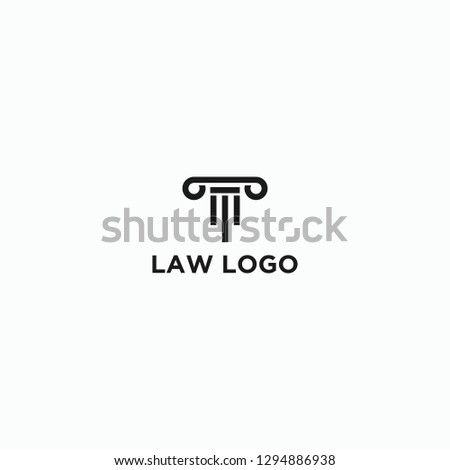 Law Logo and law icon