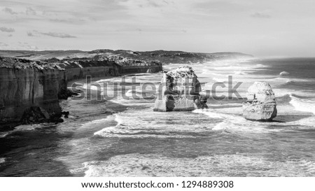 THE GREAT OCEAN ROAD AUSTRALIA Twelve Apostles rock formations,Victoria, Australia