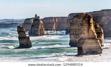 THE GREAT OCEAN ROAD AUSTRALIA Twelve Apostles rock formations,Victoria, Australia