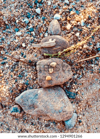 Stones, sand, beach