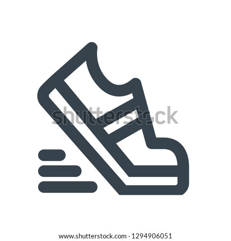Sport shoe  icon. Running sign Royalty-Free Stock Photo #1294906051