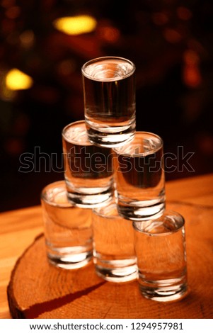 vodka glass pyramid 