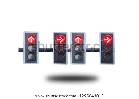 Traffic light Isolated from the white background