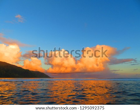 mornings and evening in tahiti