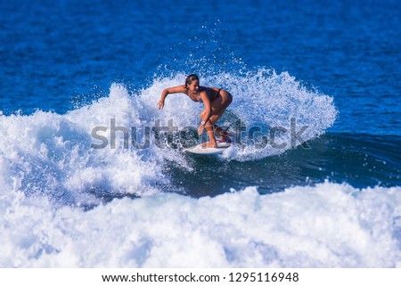Riding the waves. Costa Rica, surfing paradise
