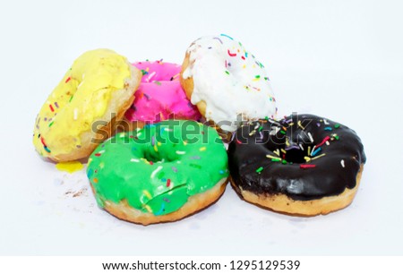 donut bread on background - popular sweet bread