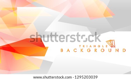 Background of geometric shapes. Colorful triangle pattern. Vector EPS 10. Vector illustration. red yellow orange , gray