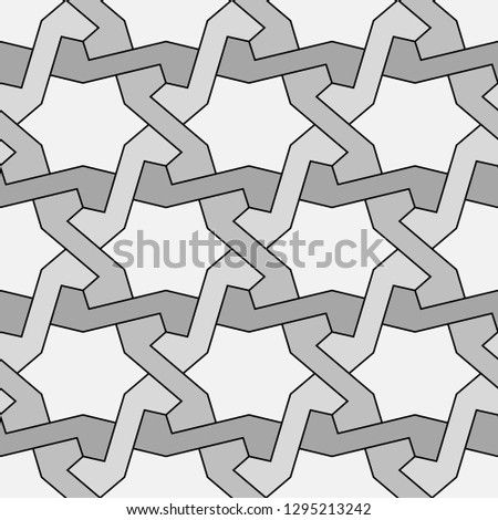 Stars, polygons ornament.Star, polygonal shapes wallpaper. Geometrical backdrop. Polygons motif. Geometric background. Digital paper, abstract. Seamless pattern.