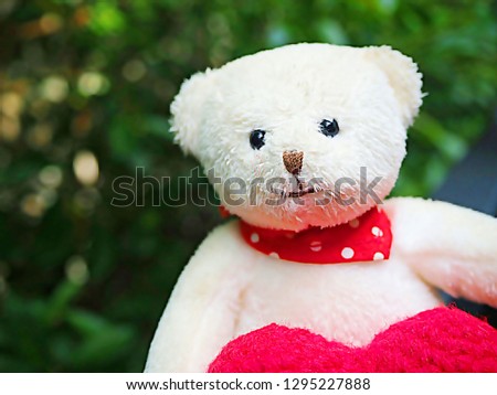 TEDDY BEAR WITH RED HEART