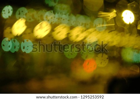 Abstract circular bokeh background of night light