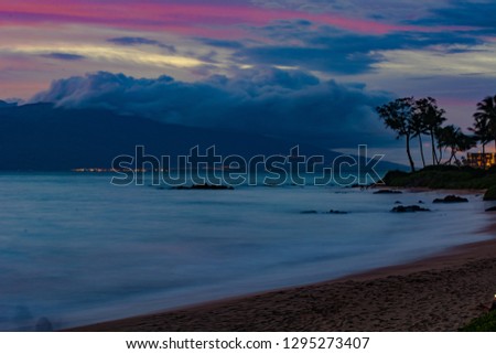 Long Exposure Maui Sunset
