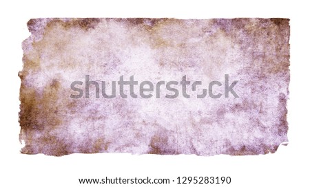Watercolor sky background in rectangle
