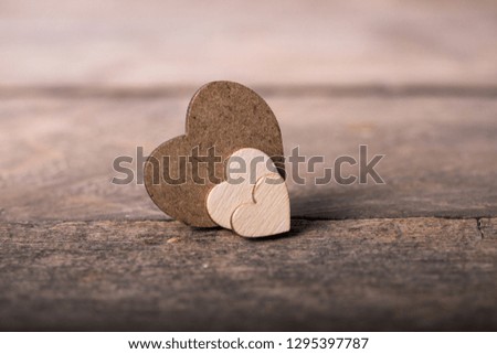 background with hearts. Valentines Day. Love. Decorations for holiday. Copy space. Wedding concept. 