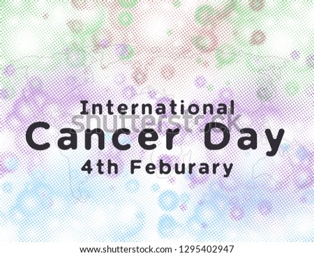 Innovative abstract, banner or poster for World Cancer Day or 4th of Feb with nice and creative design illustration.