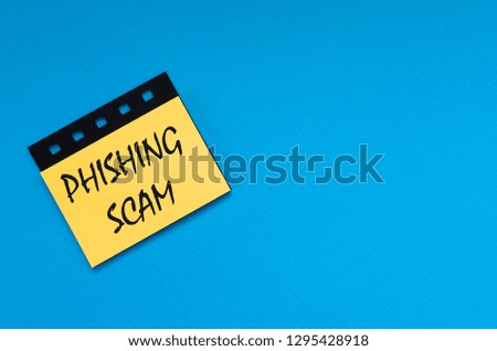 phishing scam on sticker