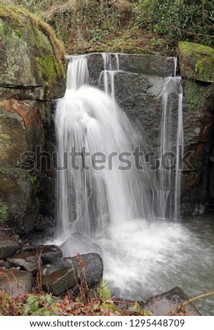 Winter at Lumsdale Falls, Derbyshire
