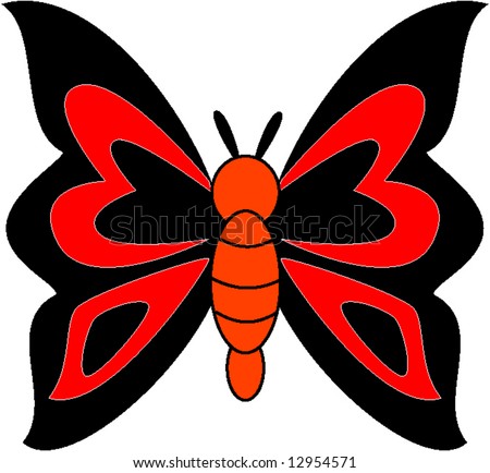 Vector design of a butterfly