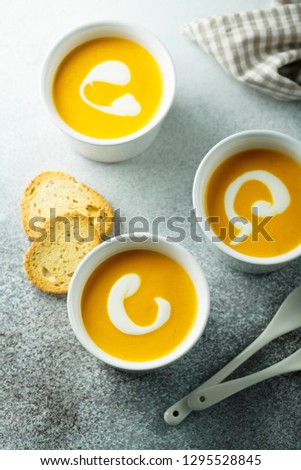 Carrot pumpkin soup