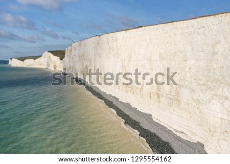 Seven Sisters white cliffs, Sussex England