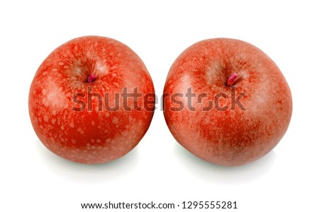 apple isolated photography on a white background