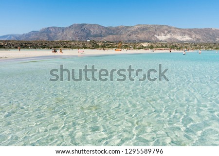 Elafonisi beach in Crete