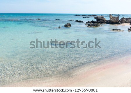 Elafonisi beach in Crete