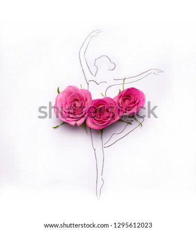 Ballerina with Flower dress